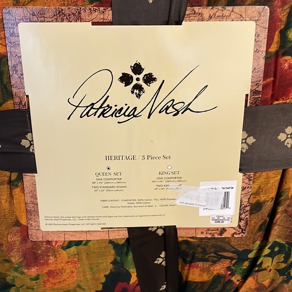 Patricia Nash 3 piece set / Queen set new in film - Picture 8 of 11